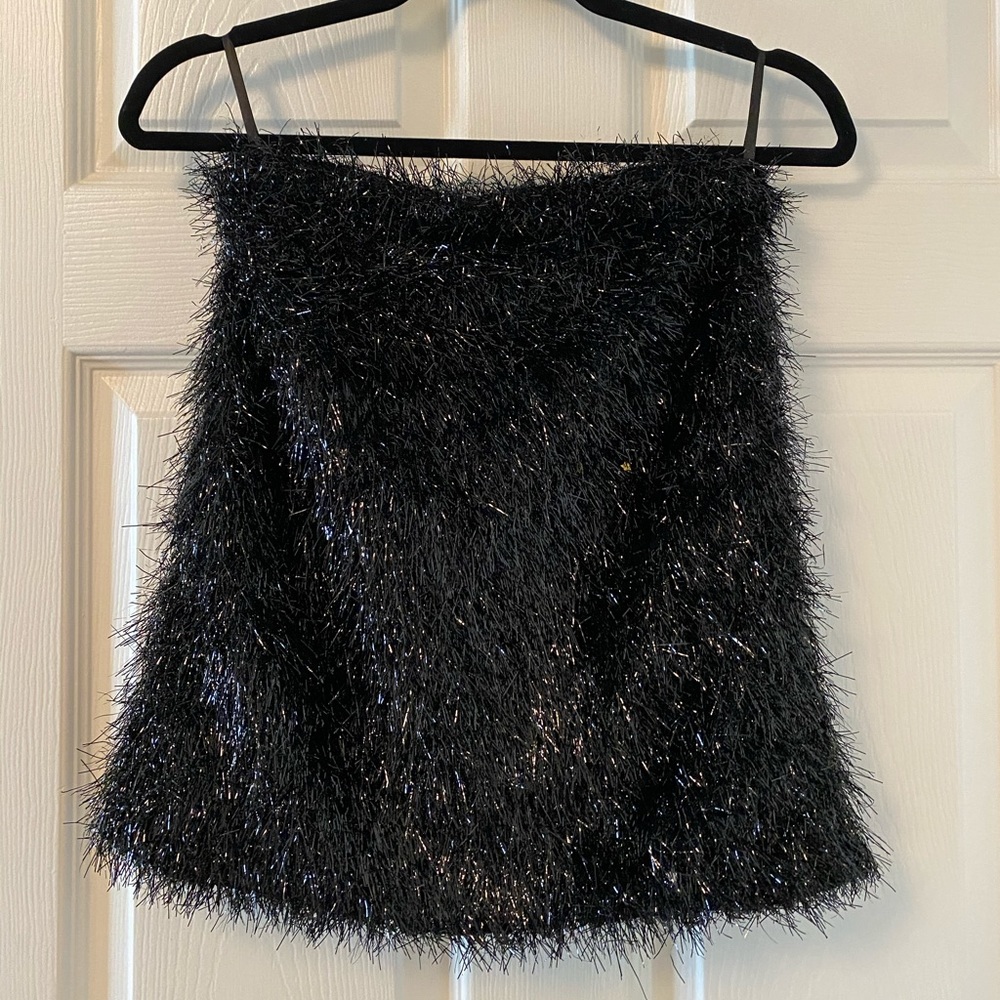 French Connection Simone Tassel Jersey Skirt